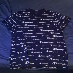 Large Navy Blue Champion Shirt